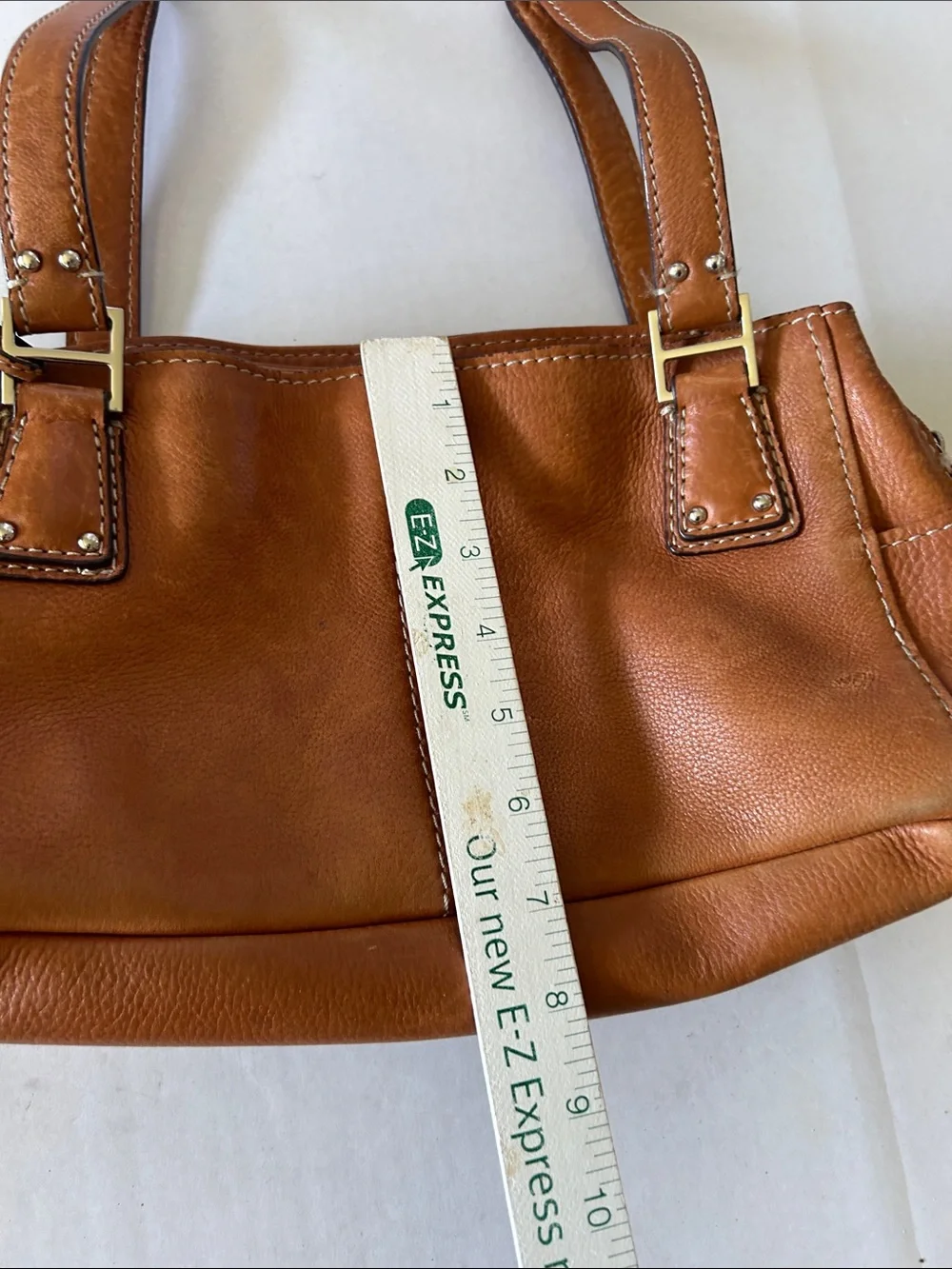FOSSILL VINTAGE BROWN PEBBLED LEATHER BOHO SHOULDER BAG DOUBLE LEATHER STRAPS